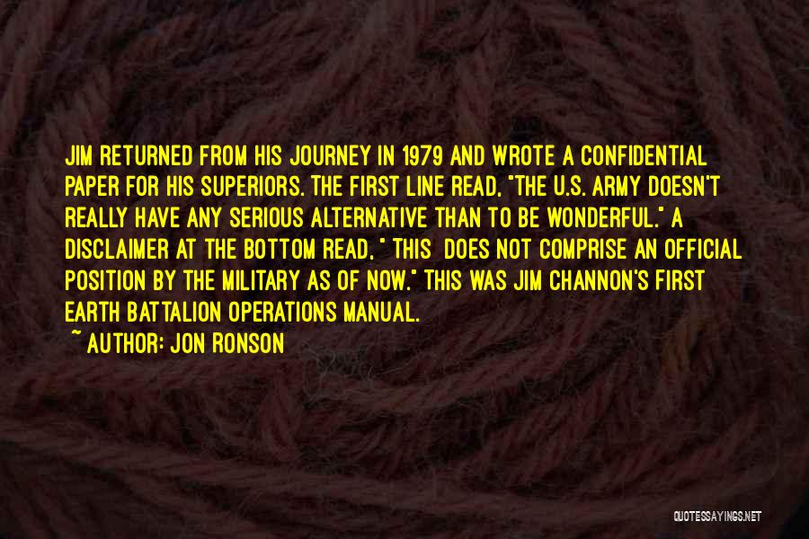 Confidential Quotes By Jon Ronson