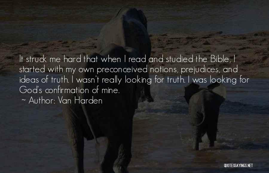 Confirmation From The Bible Quotes By Van Harden