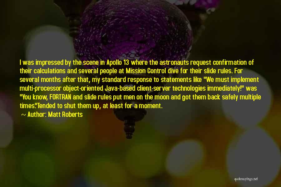 Confirmation Quotes By Matt Roberts