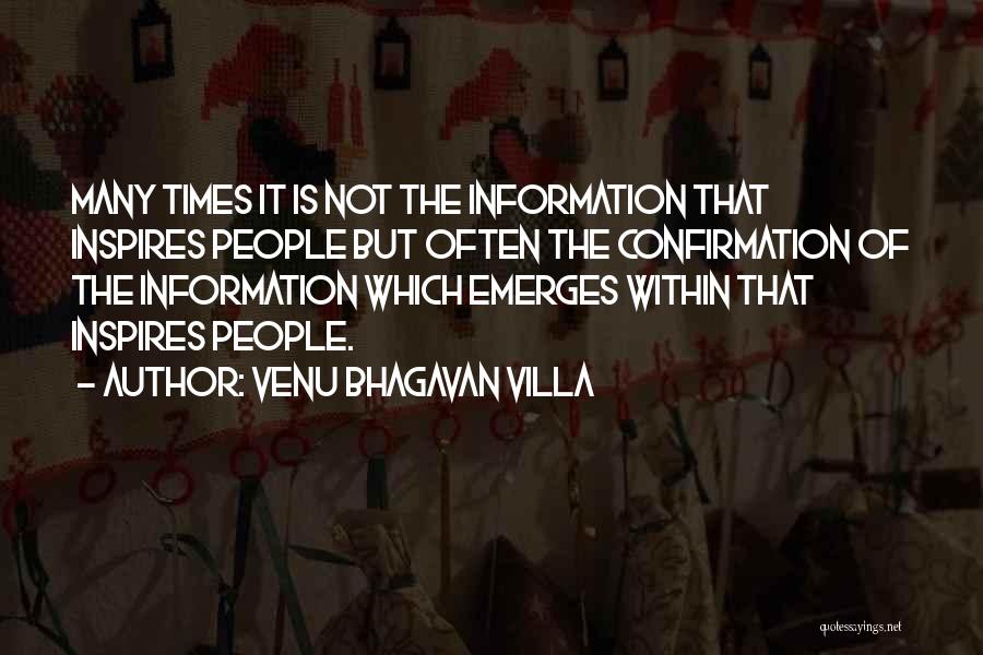 Confirmation Quotes By Venu Bhagavan Villa