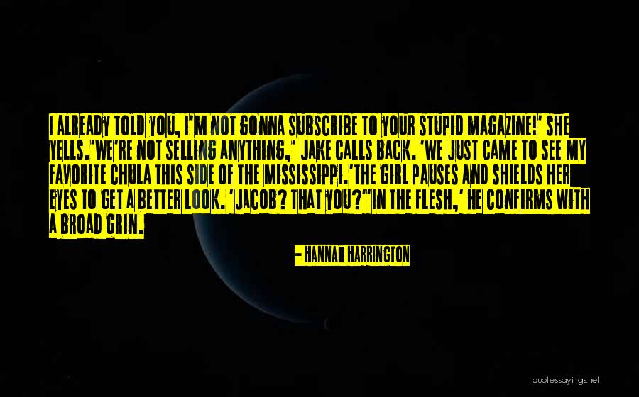 Confirms Quotes By Hannah Harrington