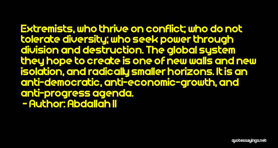 Conflict And Growth Quotes By Abdallah II