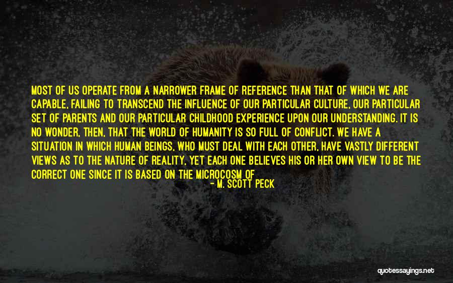 Conflict And Human Nature Quotes By M. Scott Peck