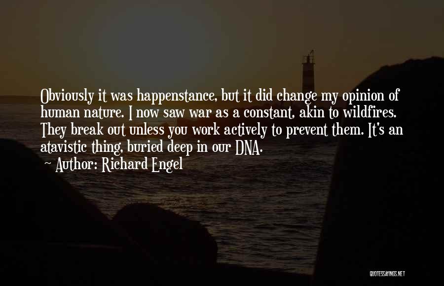 Conflict And Human Nature Quotes By Richard Engel