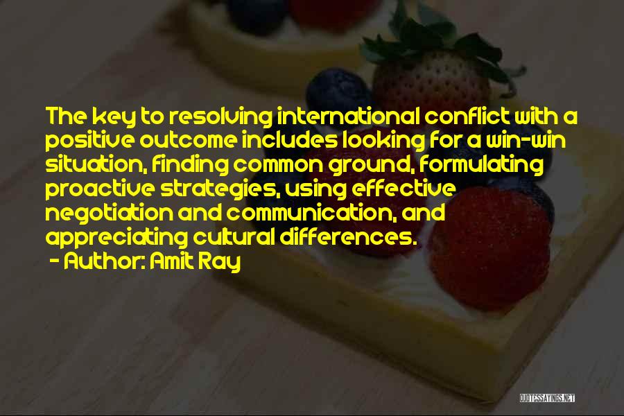 Conflict And Negotiation Quotes By Amit Ray