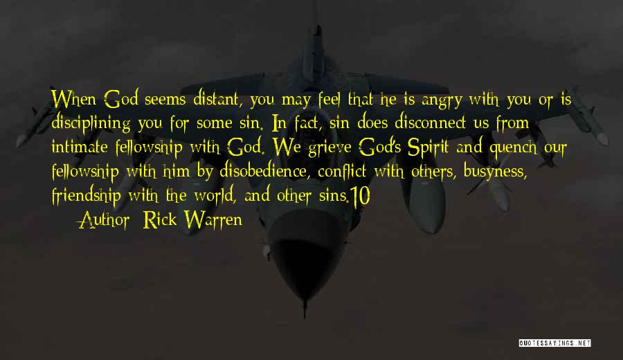 Conflict In Friendship Quotes By Rick Warren