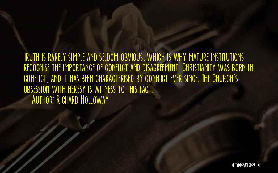 Conflict In The Church Quotes By Richard Holloway