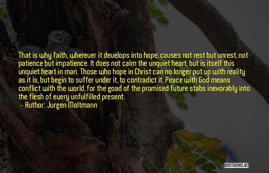 Conflict In The World Quotes By Jurgen Moltmann