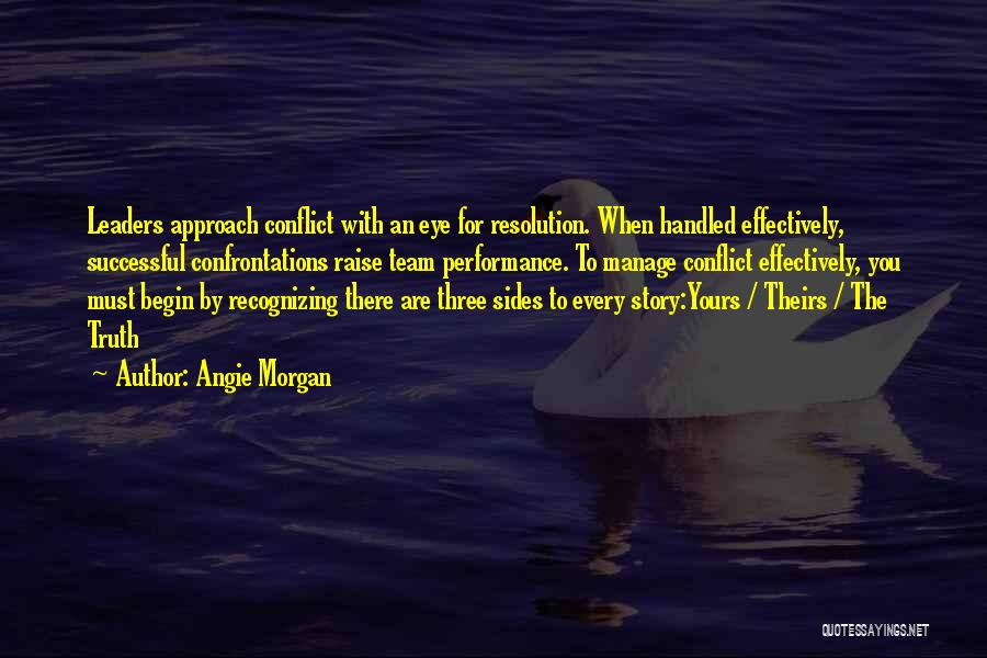 Conflict Resolution Quotes By Angie Morgan