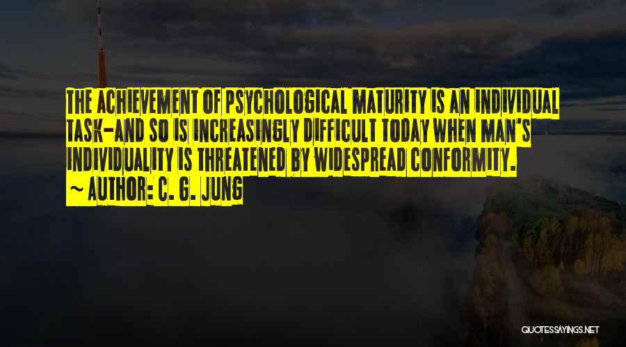 Conformity And Individuality Quotes By C. G. Jung