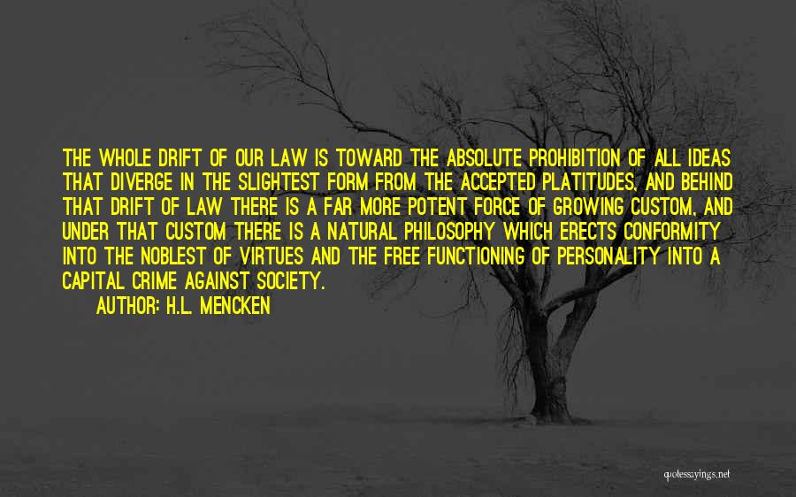Conformity In Society Quotes By H.L. Mencken