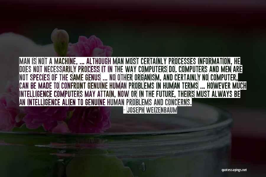 Confront Problems Quotes By Joseph Weizenbaum