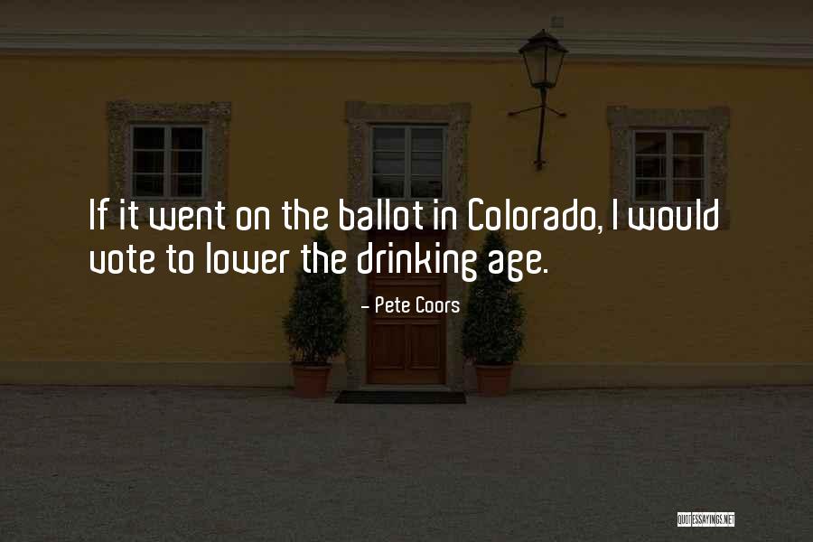 Confrontados Sinonimo Quotes By Pete Coors Confrontados Sinonimo Quotes By Pete Coors