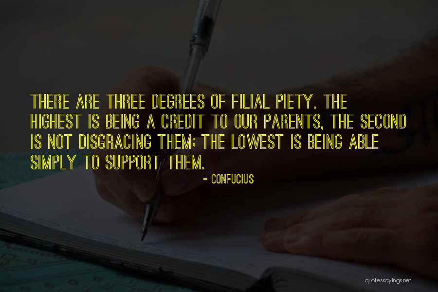 Confucius Filial Piety Quotes By Confucius