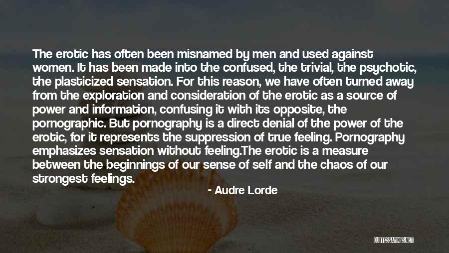 Confused Feelings Quotes By Audre Lorde