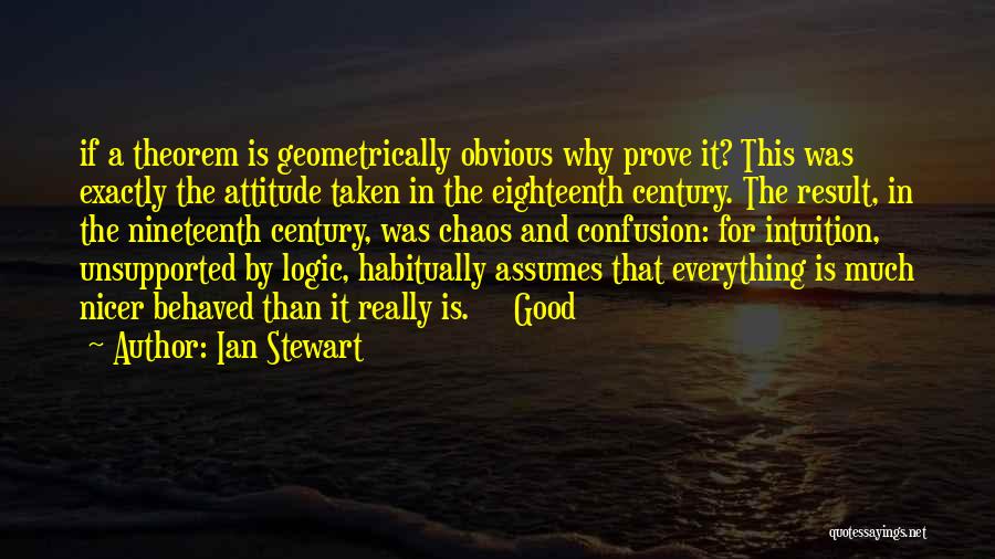 Confusion And Chaos Quotes By Ian Stewart