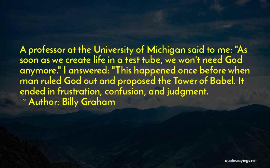 Confusion And Frustration Quotes By Billy Graham