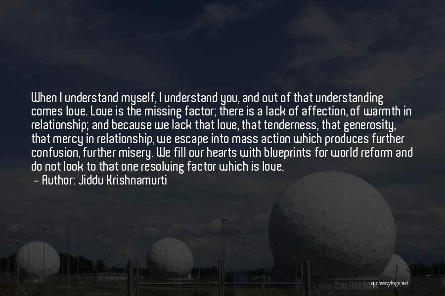 Confusion Of Love Quotes By Jiddu Krishnamurti