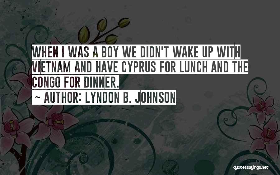 Congo Quotes By Lyndon B. Johnson