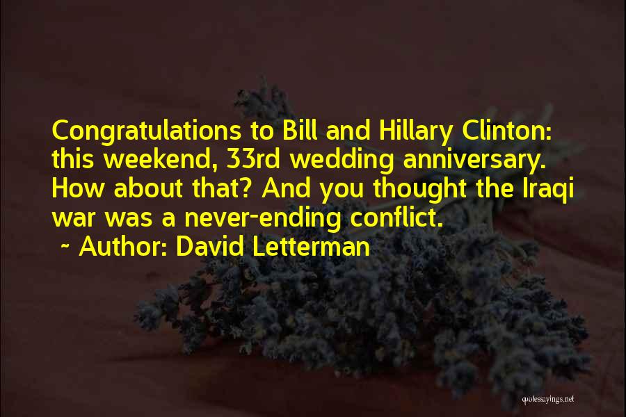 Congratulations Of Wedding Quotes By David Letterman