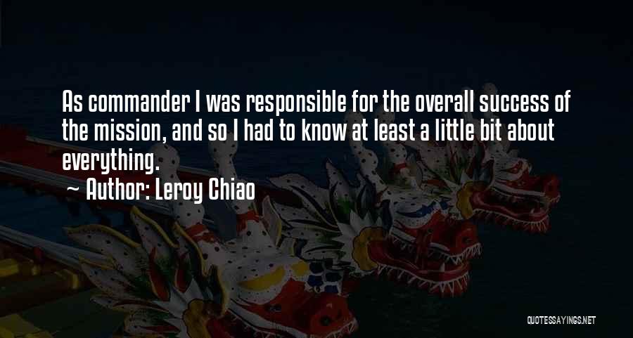 Congratulations Quotes By Leroy Chiao