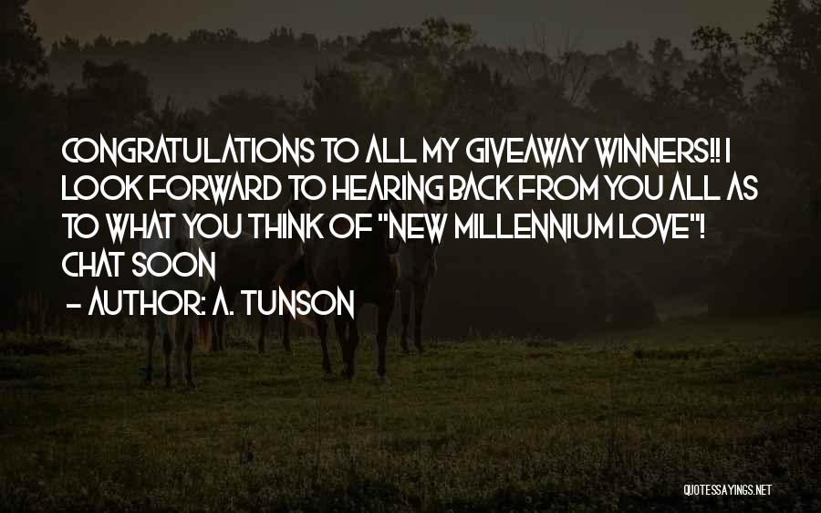 Congratulations Winners Quotes By A. Tunson