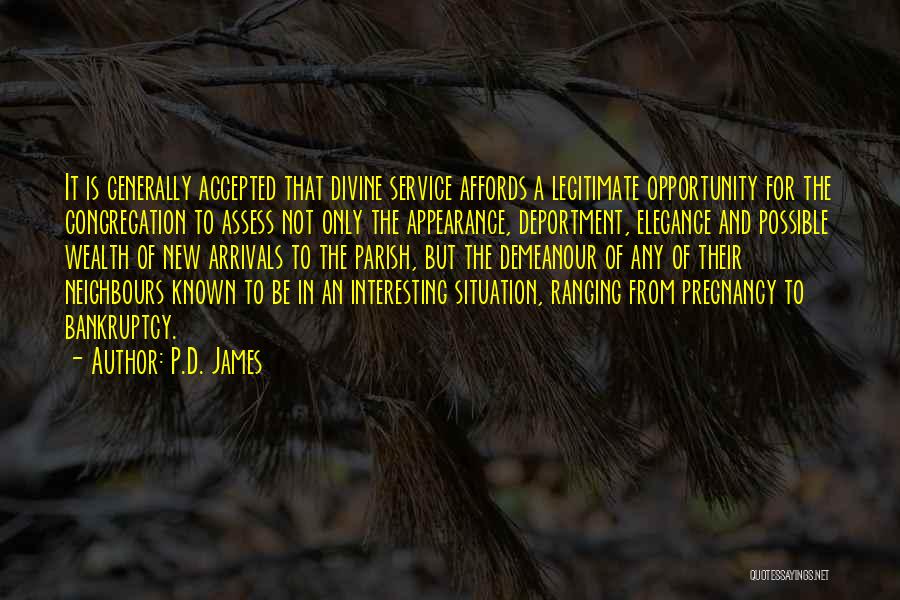 Congregation Quotes By P.D. James