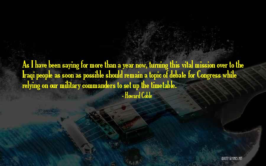 Congress Doing Nothing Quotes By Howard Coble