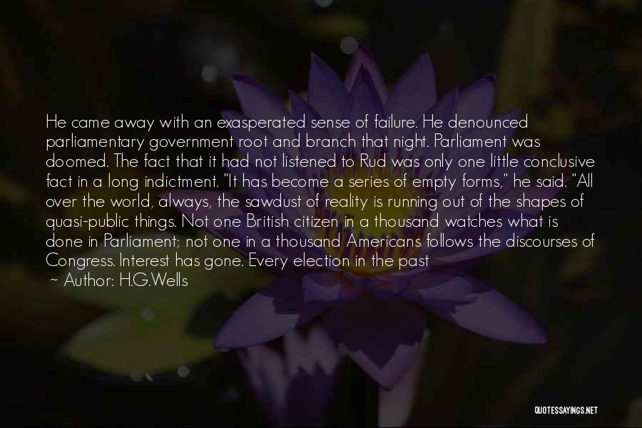Congress Election Quotes By H.G.Wells