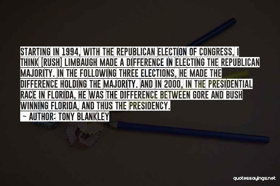 Congress Election Quotes By Tony Blankley