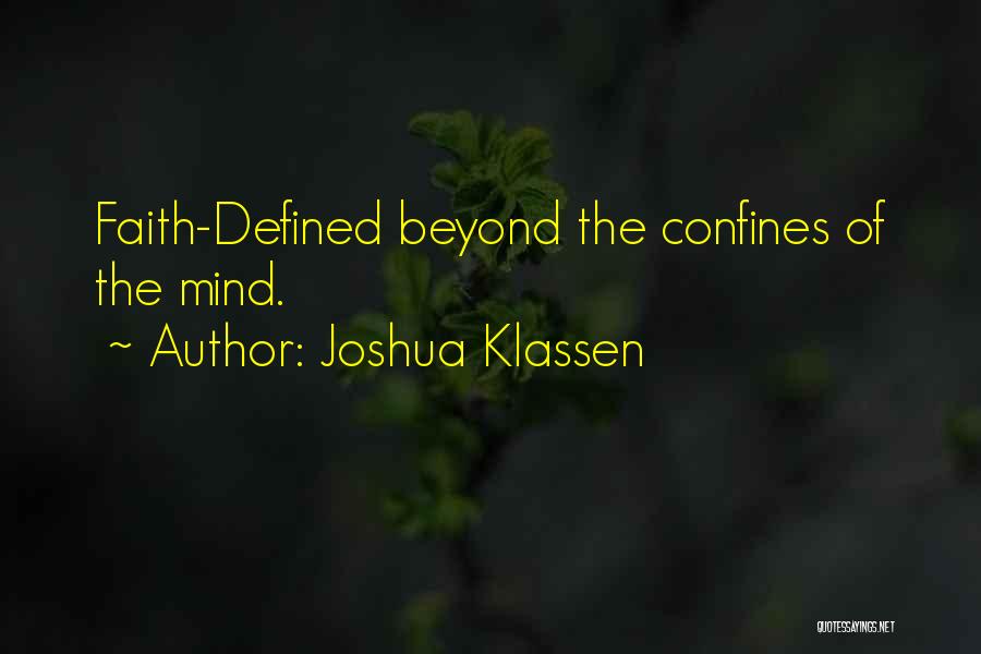 Coniunctio Jung Quotes By Joshua Klassen