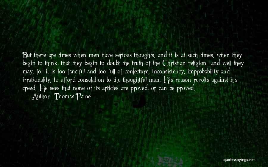 Conjecture Quotes By Thomas Paine