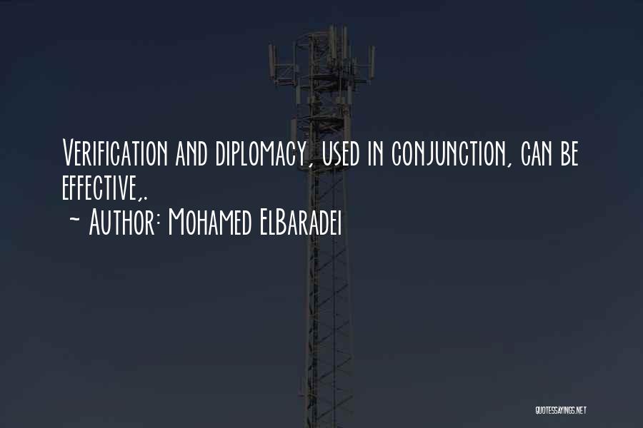 Conjunctions Quotes By Mohamed ElBaradei