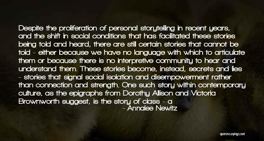 Connection And Community Quotes By Annalee Newitz