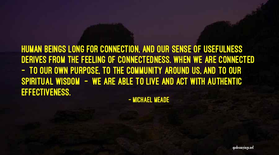 Connection And Community Quotes By Michael Meade