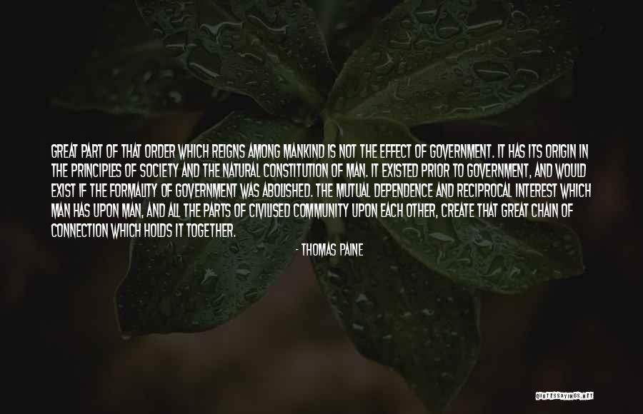 Connection And Community Quotes By Thomas Paine