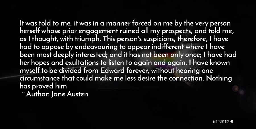 Connection In Love Quotes By Jane Austen