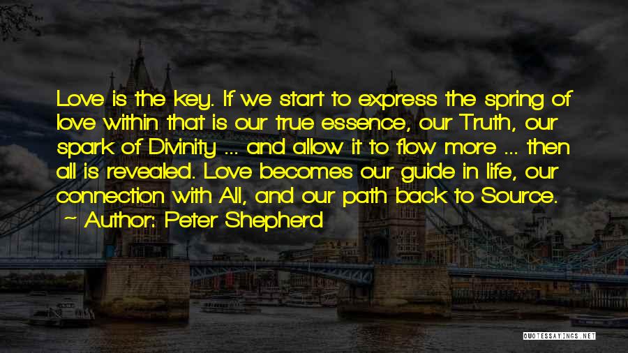 Connection In Love Quotes By Peter Shepherd