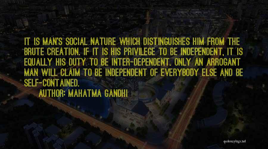 Connection To Nature Quotes By Mahatma Gandhi