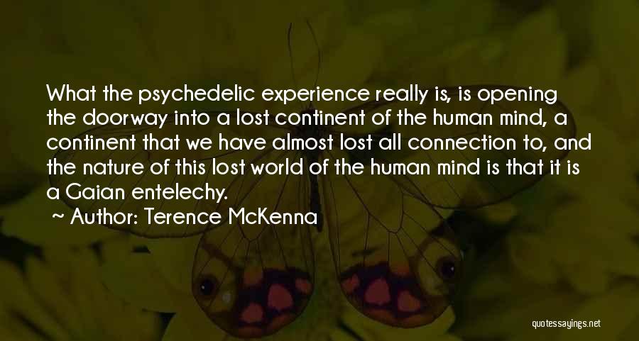 Connection To Nature Quotes By Terence McKenna