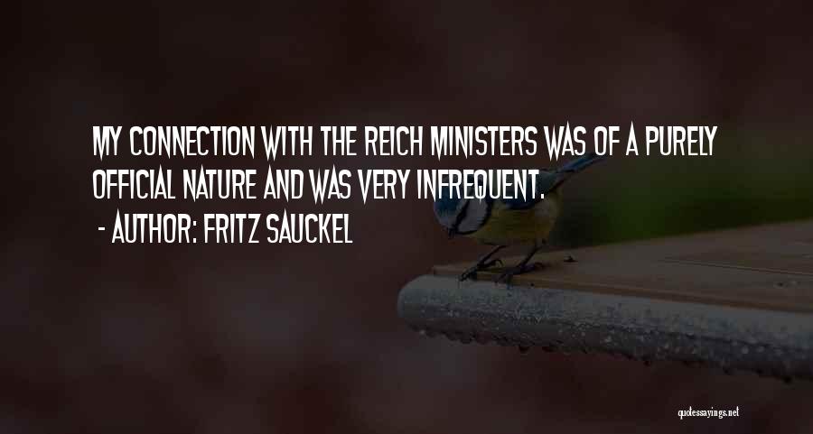 Connection With Nature Quotes By Fritz Sauckel