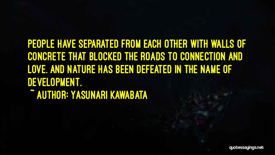 Connection With Nature Quotes By Yasunari Kawabata