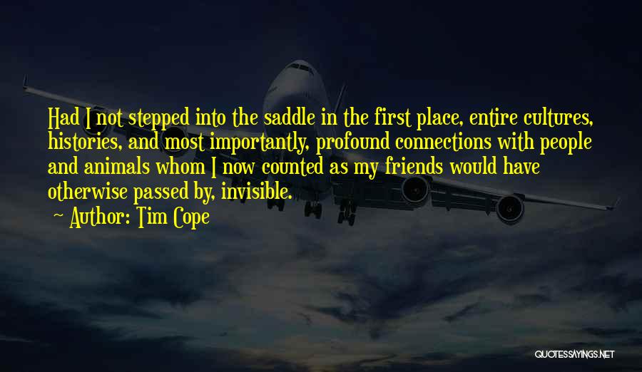 Connections With Friends Quotes By Tim Cope