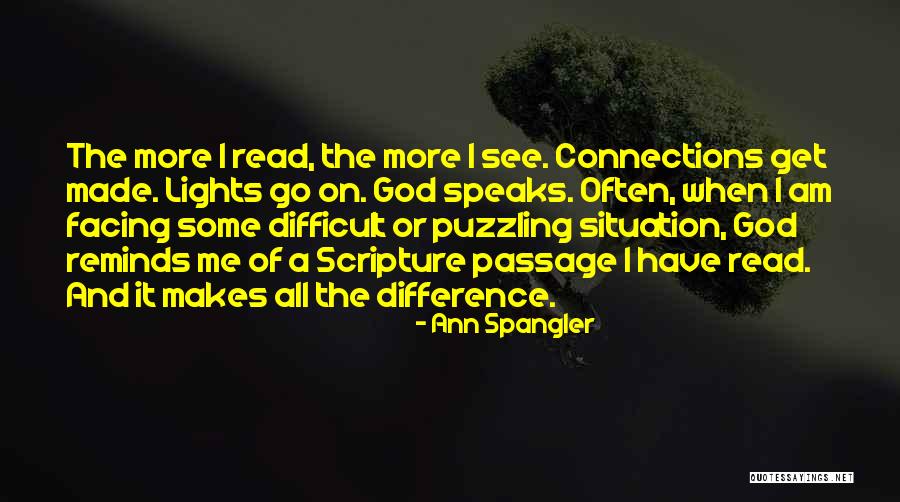 Connections With God Quotes By Ann Spangler