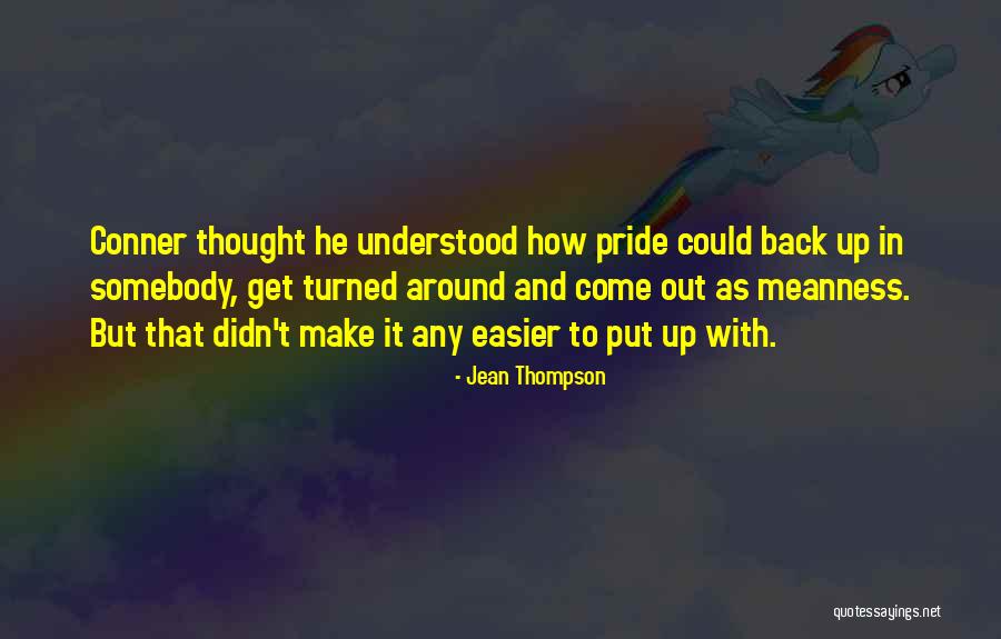 Conner Quotes By Jean Thompson Conner Quotes By Jean Thompson