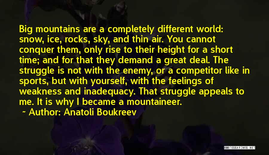 Conquer Quotes By Anatoli Boukreev