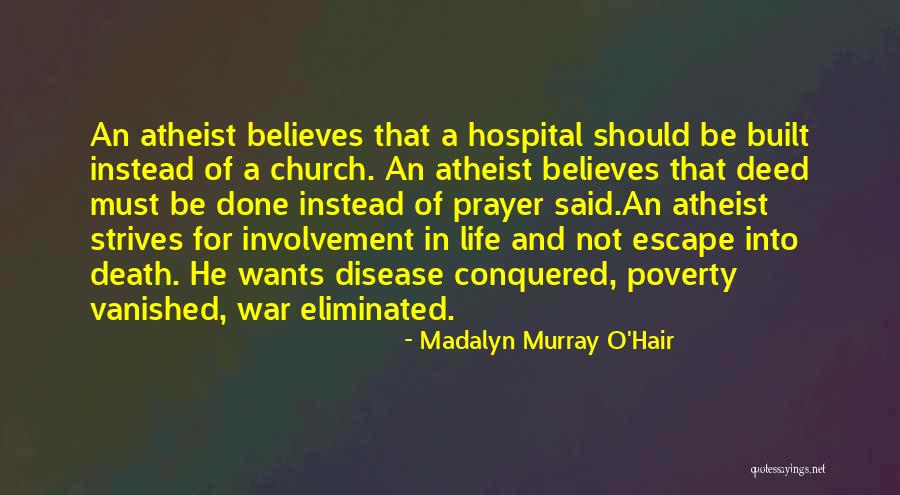 Conquered Death Quotes By Madalyn Murray O'Hair Conquered Death Quotes By Madalyn Murray O'Hair