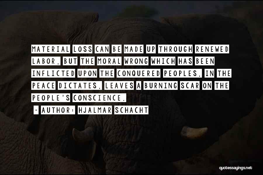 Conquered Quotes By Hjalmar Schacht