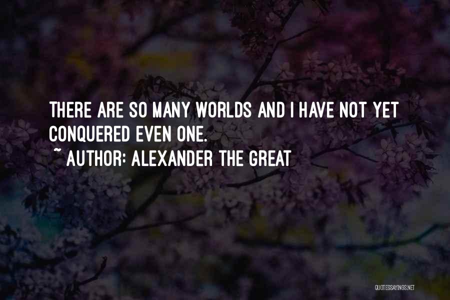Conquered The World Quotes By Alexander The Great
