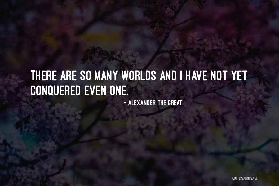 Conquered The World Quotes By Alexander The Great